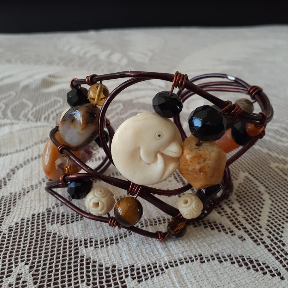 Vintage Artisan Cuff Bracelet